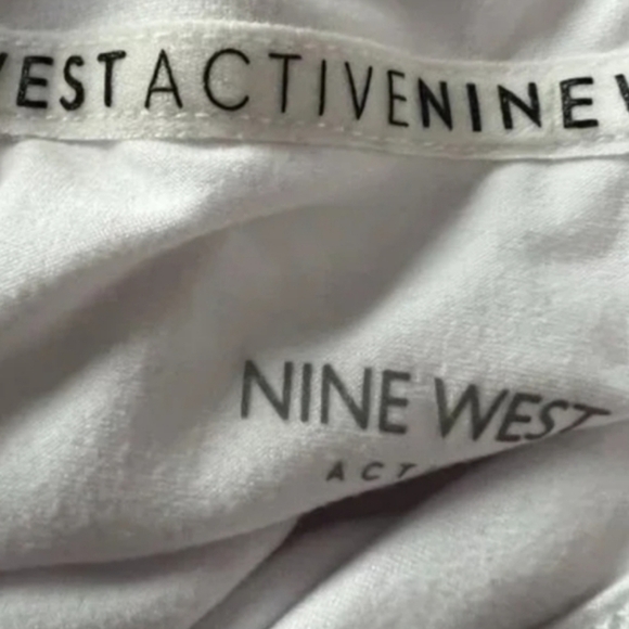 Nine West Heart Active Wear White with Heart Graphic Long Sleeve Size Medium - Picture 7 of 10